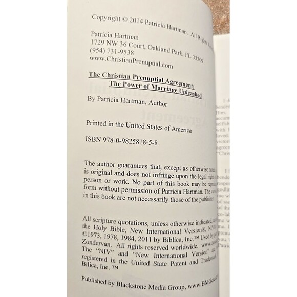 The Christian Prenuptial Agreement – Patricia Hartman Marriage Guide – Relcore - Picture 2 of 10